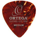 Ortega Tortoise Celluloid Guitar Picks, Medium (10-Pack)